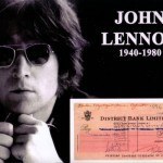 John Lennon signierter Scheck
