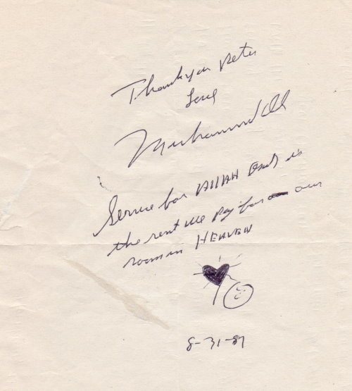 Muhammad Ali Rarität mit Autogramm
