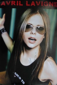 Avril Lavigne - signiertes Plakat