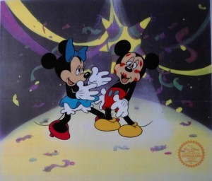 Walt Disney - Mickey's Surprise Party Cel