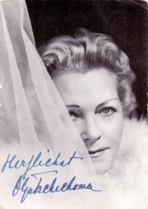 Olga Tschechowa Autogramm