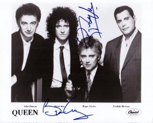 Queen - Brian May + Roger Taylor Autogramm