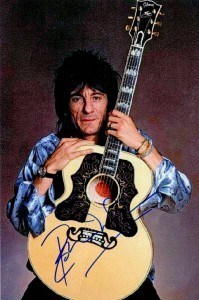 Autogramm Ron Wood von den Rolling Stones