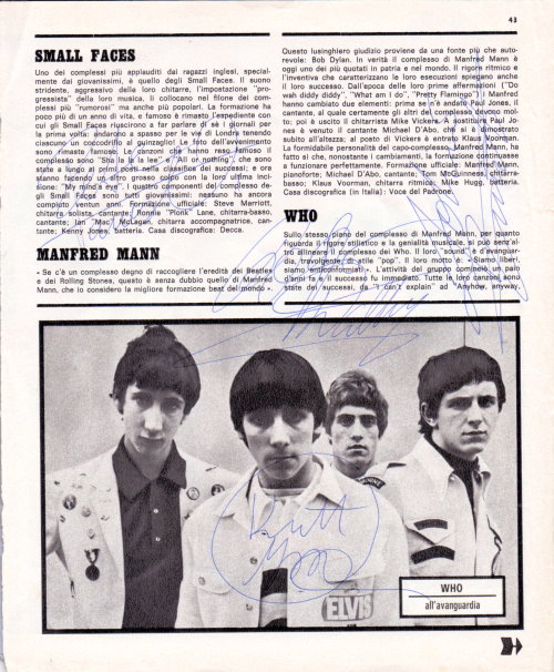 The Who Autogramm