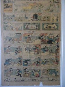 Mickey Mouse - Sonntags-Zeitungsbeilage aus den Fünfzigern