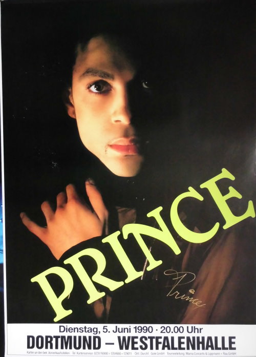 Prince - Plakat mit Autogramm