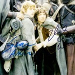 Lord Of The Rings Autogramm Elijah Wood + Sean Astin