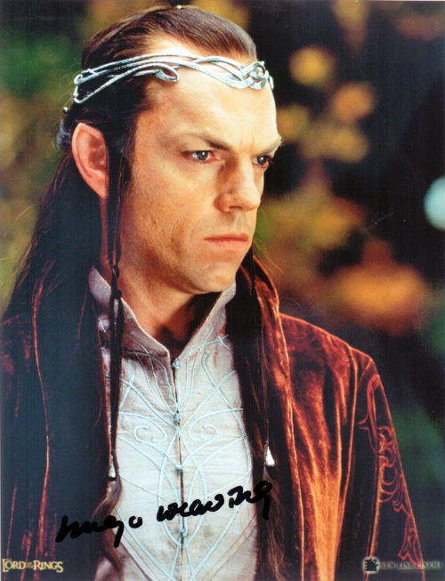 Sammlerteil Autogramm Sammlerstück Hugo Weaving aus Herr der Ringe