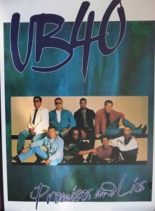 UB 40 original Tour-Plakat