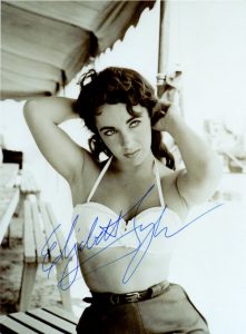 Elizabeth Taylor Autogramm