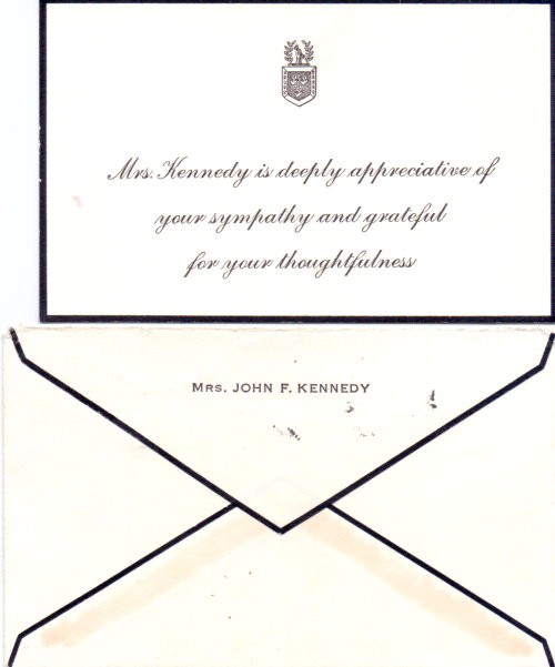 Jackie Kennedy Autogramm