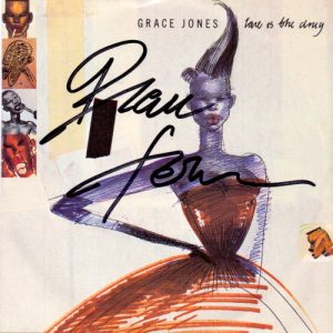 Grace Jones - signierte Schallplatte