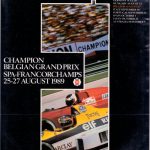 Offizielles Formel 1 Programm von August 1989