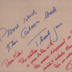 Jane Russell - signierte und beschriftete Pappe