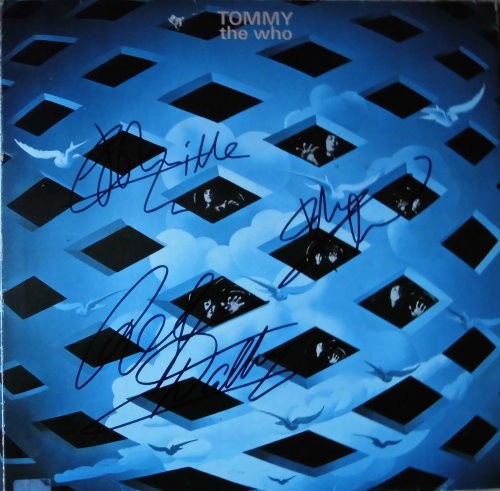 Autogramme von THE WHO auf LP TOMMY