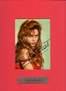 Brigitte Bardot Autogramm