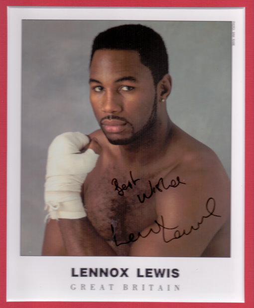 Lennox Lewis Autogramm