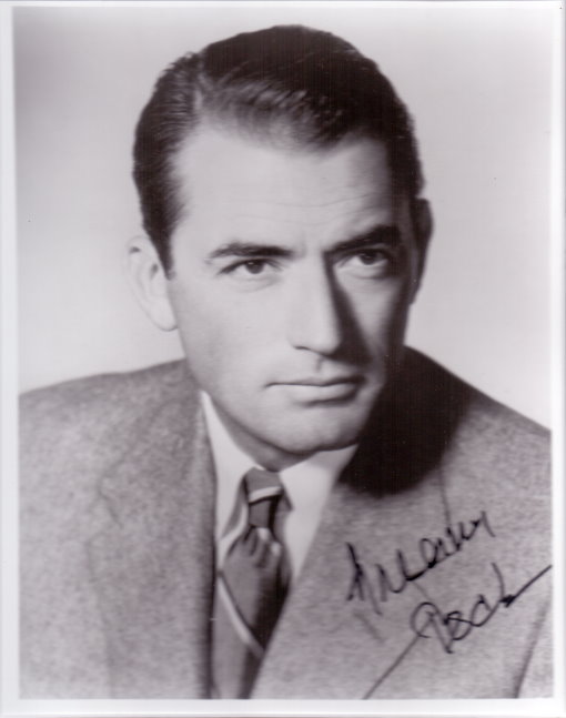 Gregory Peck Autogramm