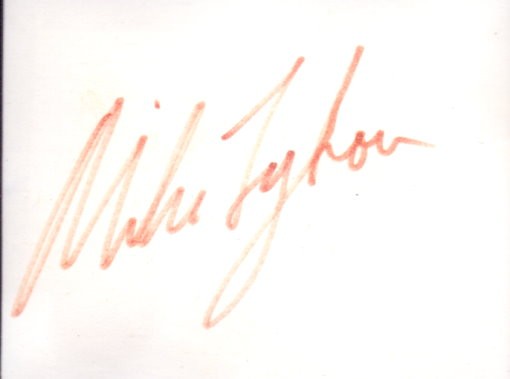 Mike Tyson Autogramm