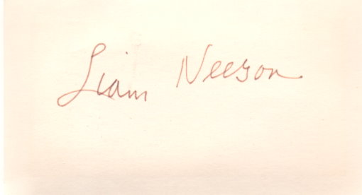 Liam Neeson Autogramm