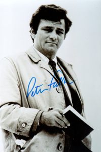 Peter Falk Autogramm als COLUMBO