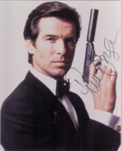 Pierce Brosnan Autogramm als James Bond