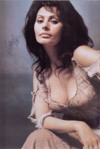 Sophia Loren Autogramm