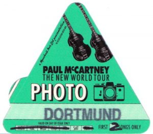 Paul McCartney - original Tourpass von 1993