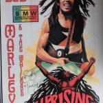 Bob Marley Autogramm auf Uprising Plakat
