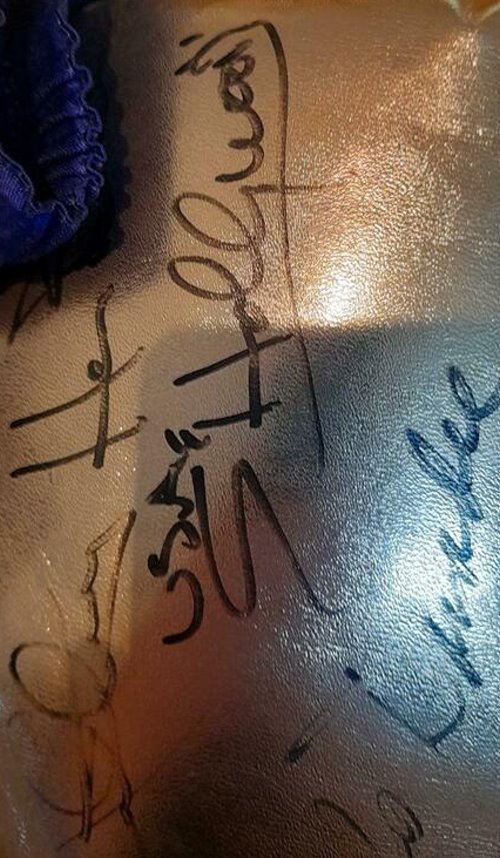 Wladimir + Vitali Klitschko Autogramme auf Installation