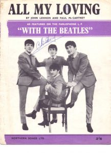 The Beatles - All My Loving - original Notenheft von 1963