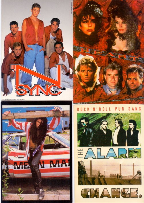Musik-Stars der 80er - 16 fantastische Sammel-Postkarten