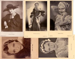 5 original ROSS-Karten von weiblichen Filmstars