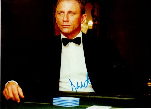DANIEL CRAIG - Autogramm als James Bond